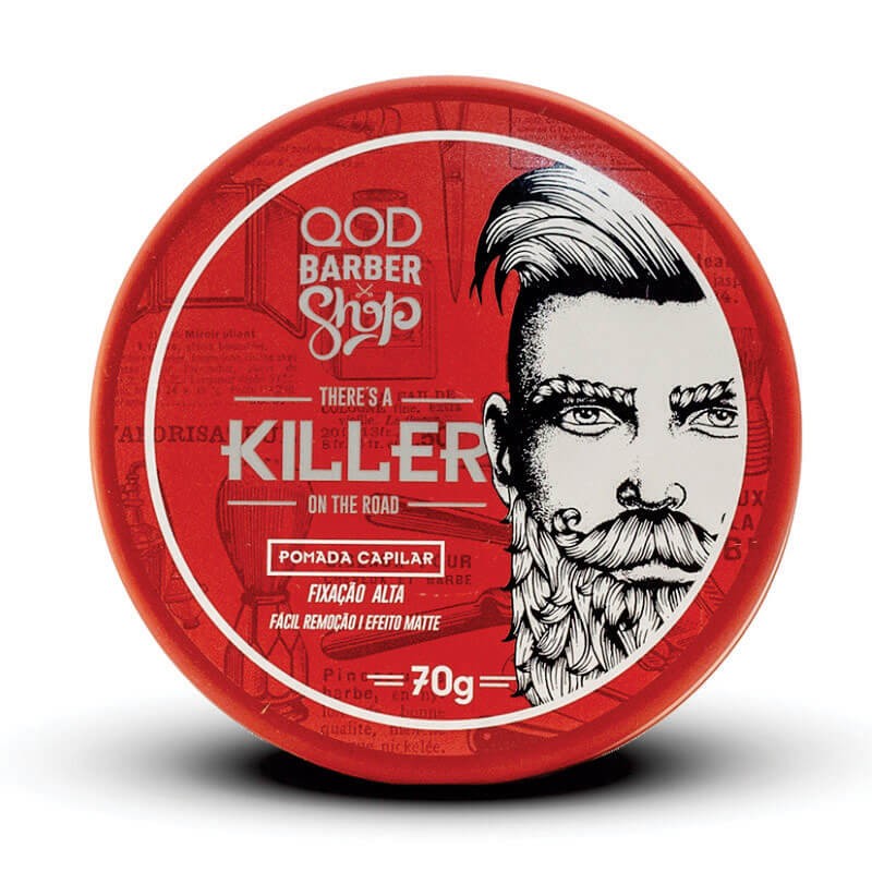 Killer Hair Pomade 70g - High Fixation - Matte Effect - QOD Barber Shop 2