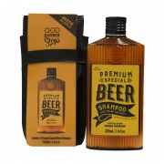 Kit Special Premium Beer Shampoo 220ml + Free Case - QOD Barber Shop